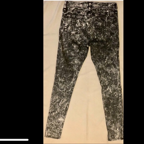 Rag & Bone Acid B&W Stretch Denim Skinny Jean Sz26 - Picture 7 of 7